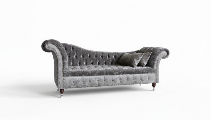Grou Chesterfield Canapé Sofa Polster 3 Sëtzer Canapéë Sëtz Garnitur Sofas Nei
