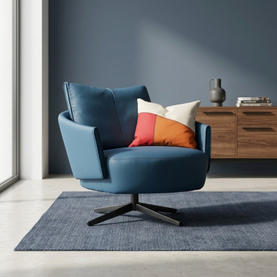Design Stull Textil Luxus Couch 1,5 Sëtzer Sofa Relax Wunnzëmmer Nei