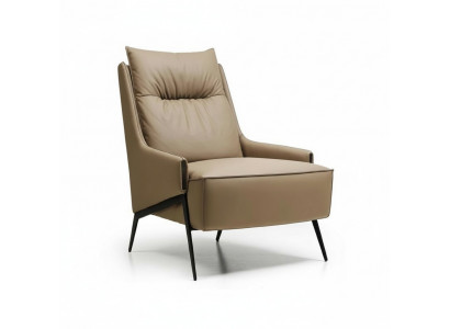 Sëtz 1 Plaz Kënschtleeder Lounge Luxus Polster Relax Miwwel Design Canapé