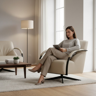 Design Relax-Sëtz Lounge Sofa 1-Plaz Still Polstermébel Wunnzëmmer