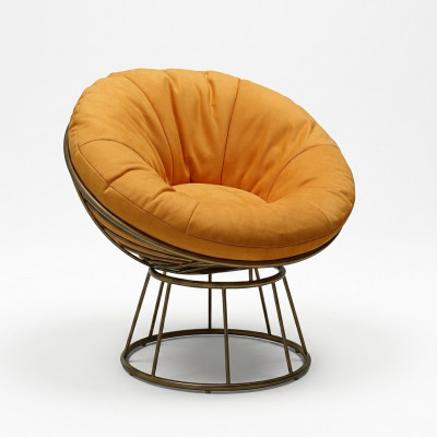 Club Lounge Designer Still Polster 1 Sëtzer Relax Einsëtzer Orange
