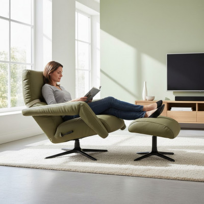 Wunnzëmmer Fauteuil 1-Sëtz Couche Polster Luxus Textil Neidesign Neien
