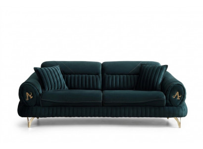 Gréng Dräisëtzer Luxus Couch Modernen Holzdesign Wunnzëmmermiwwelen nei