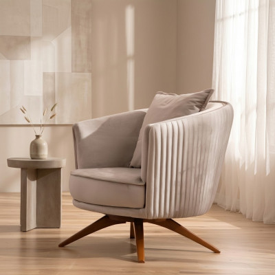Design Sëtz Couch Polster Luxus 1 Sëtz Stoff Samt Eenzéier Nei