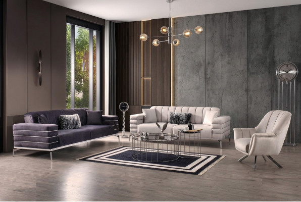 Luxus Sofagarnitur 321 Modern Set Design Sofa Polster Couch Grom Nei