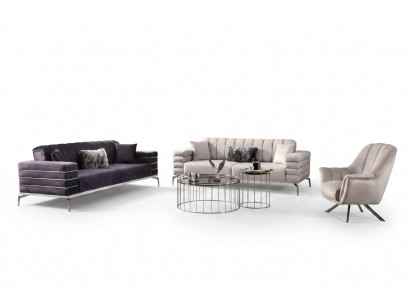 Luxus Sofagarnitur 321 Modern Set Design Sofa Polster Couch Grom Nei