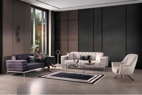 Sofagarnitur 3 3 1 Design Couch Polstersofas Modern Grupp Set Nei