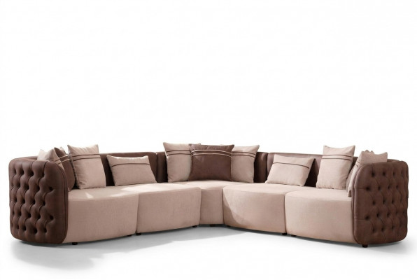 Sofa Miwwelen Wunnlandschaft Luxus Modern Eckgarnitur Ecksofa L-Form Polster.