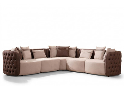 Sofa Miwwelen Wunnlandschaft Luxus Modern Eckgarnitur Ecksofa L-Form Polster.