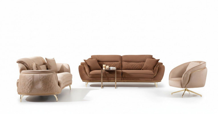Sofagarnitur 3 2 1 Sëtzer Set Design Sofa Polster Couchen Modern Luxus