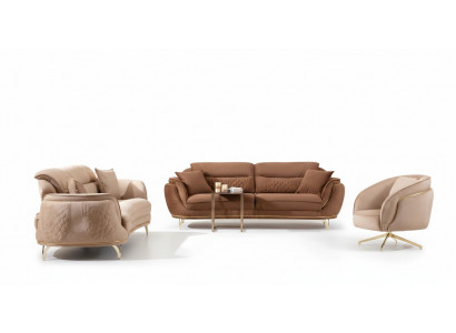 Sofagarnitur 3 2 1 Sëtzer Set Design Sofa Polster Couchen Modern Luxus