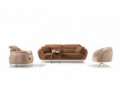 Canapé Set 3 3 1 Sëtzer Stoff Couchen Polsteren Garnitur Sofas Design