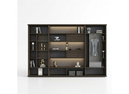 Designer Schaf Stotzen Schief Liewenszëmmer Luxusbüro Miwwelen Regal Holz