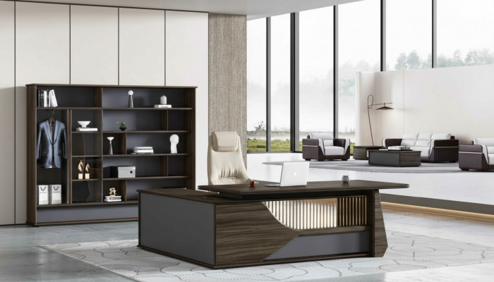 Eckschrëfftisch Dësch Büro Dëscher Schrëfftëscher Miwwelen Chefschrëfftisch Nei