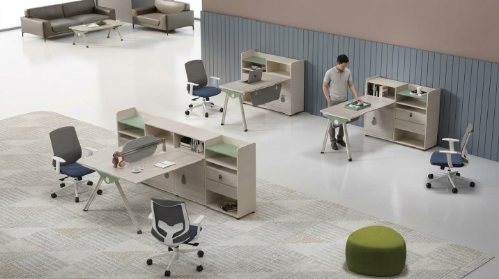 Design-Eckschreibtisch Büroerausrüstung Miwwel Schreifdëscher Miwwel.