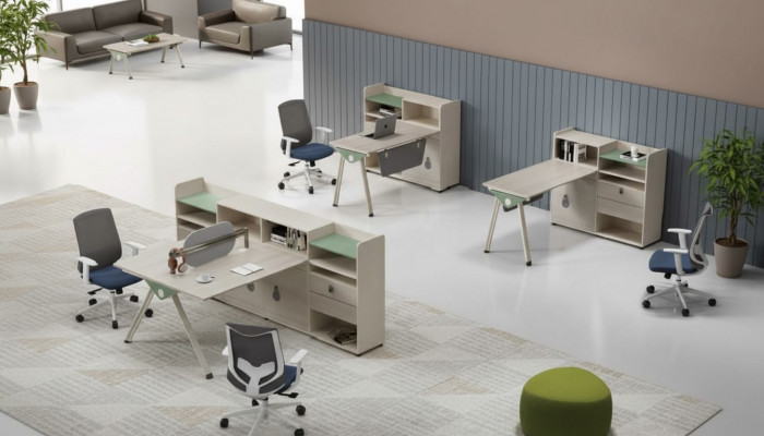 Design-Eckschreibtisch Büroerausrüstung Miwwel Schreifdëscher Miwwel.