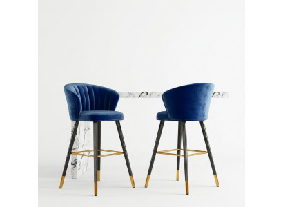 Barhocker Barstull Blo Samt Design Barstillen Bar Hocker Still Nei