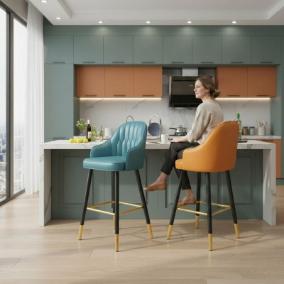 Barhocker Barstull Stoff Design Barstillen Bar Hocker Iesszëmmer Nei