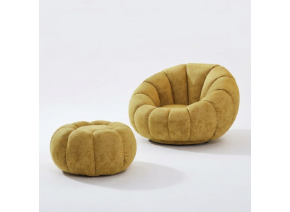 Still Sessel Modern Design Wunnzëmmer Giel Luxus Polster Stoff Neien