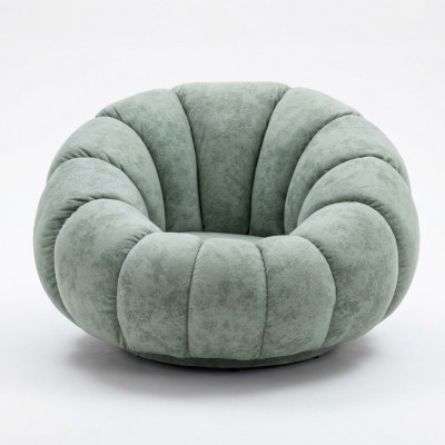 Designer Fotell 1 Plazgréng Textil Luxus Lounge Sofa Eenzelen Nei