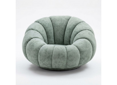 Designer Fotell 1 Plazgréng Textil Luxus Lounge Sofa Eenzelen Nei