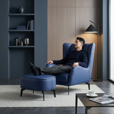 Fauteuil Design Polster Miwwelen Luxus Wunnzëmmer Modern Polstersëtz Neien