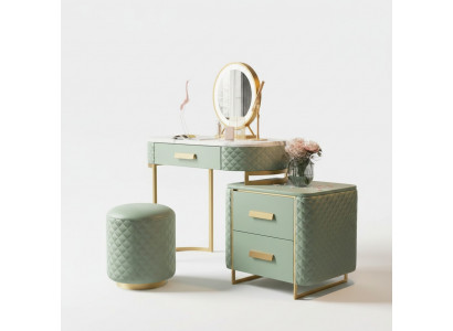 Schminktisch Design Dëscher Kosmetik Coiffer Spigel Konsol Schlofzëmmer