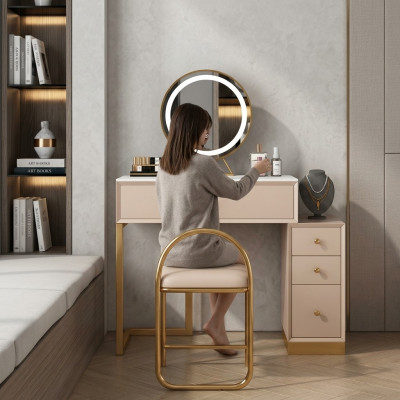 Designer Schminktisch Schlofzëmmer Konsolendësch Spigel Luxus Nei