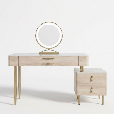 Schlofkummer Miwweldesign Schminktisch Modern Konsolendësch Luxus Nei
