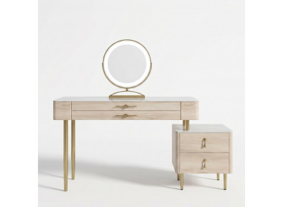 Schlofkummer Miwweldesign Schminktisch Modern Konsolendësch Luxus Nei