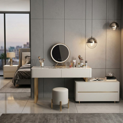 Schminktisch Konsole Schlofkummer Miwwelen Design Luxus Konsolendësch