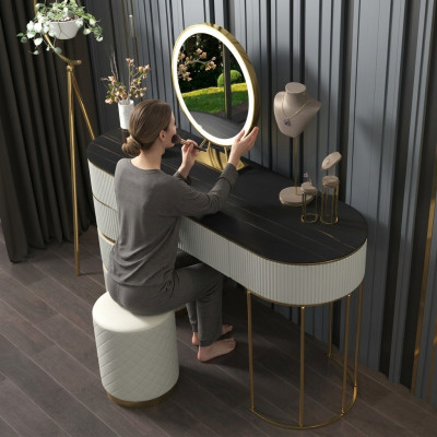 Schminktisch Spigel Konsol Schminktische Dësch Konsolen Inox
