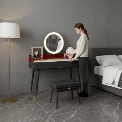 Make-updësch Wandspigel Coiffeur Konsolentischen Schlofkummer Nei
