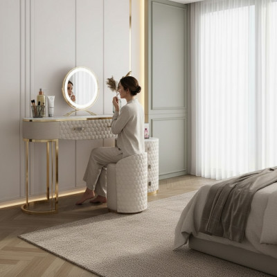 Design Luxus Miwwelen Schminktisch Dësch Konsolen Modern Schlofzëmmer