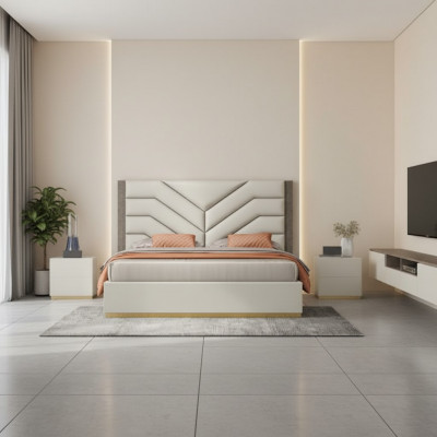Bett Design Luxus Duebbel Better 180x200cm Schlofzëmmer Modern Nei