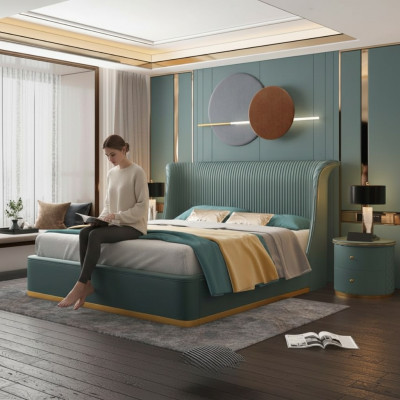 Designer Bett Schlofkummer Better Ariichtung Hotel Luxus Polster Nei