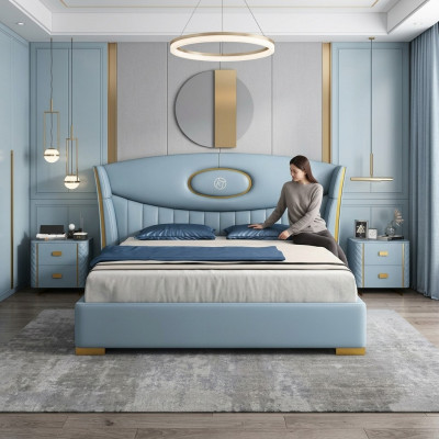 Bett Schlofkummer Modern Bettrahmen Neit Bett Polster Design Luxus Miwwelen