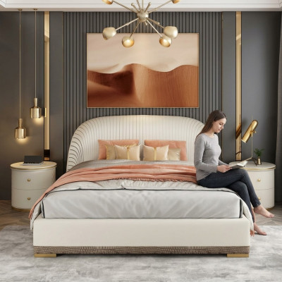 Luxus Doppelbetter Schlofzëmmermiwwelen Design Hotel Ariichtung