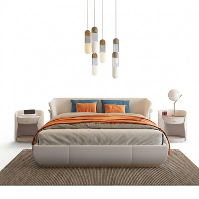 Bett Këssen Design Luxus Duebel Better Schlofzëmmer 180x200cm Nei