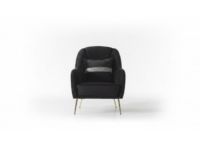 Elegant Sofa Sesselen Sofagarnitur Schwaarz Relax 2tlg Wunnzëmmer Miwwelen