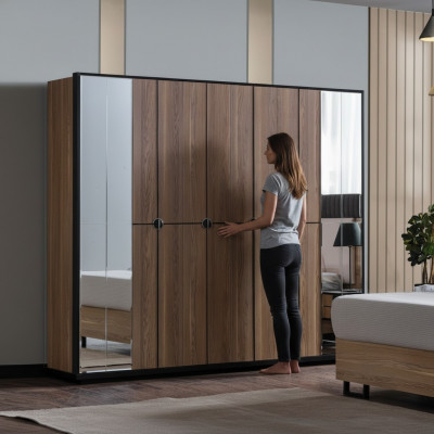 Garderob Schief Schaf Design Holz 246 cm Modern Miwwelen Nei