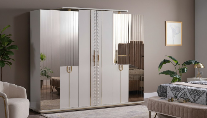 Kleederschaaf Design Luxus Schaf Modern Stil Schief Schlofzëmmer Miwwelen Neit