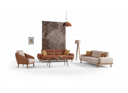 Sofagarnitur 3+3+1 Sëtzer Miwwelen Luxus Set Sofagarnitur Modern Set 3-Deeler