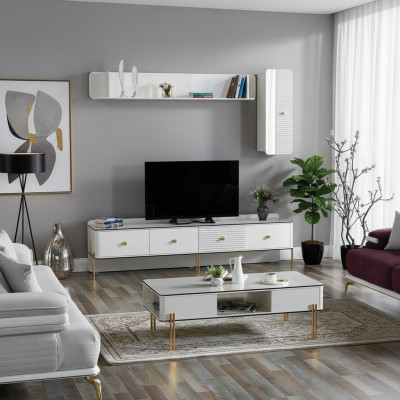 Modern RTV Regal Sideboard RTV Kommode Lowboard Fernseh Stänner Schaf Mobiliar