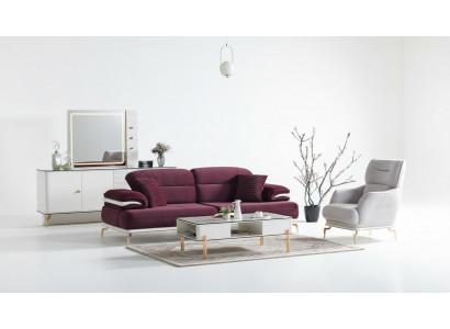 Sofagarnitur 3+1 Sëtzer Fauteuil Garnitur Modern Relax Fauteuil Miwwelen