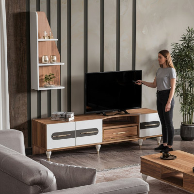 Modern RTV Regal Sideboard Kommode Lowboard Fernseh Ständer Schaf Schiefmueble