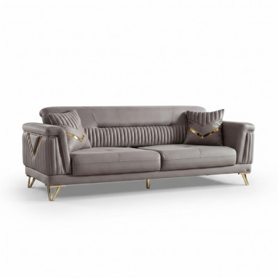 Canapé Couch Këssen 3 Sëtz Textil Couchë Wohnzimmer Luxus Canapé 3er