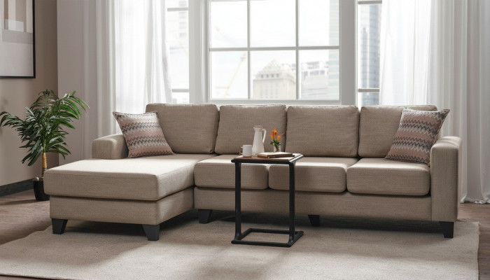 Wunlandschaft Ecksofa L-Form Couch Sëtz Polster Sofa Luxus Miwwelen Sofas modern Nei
