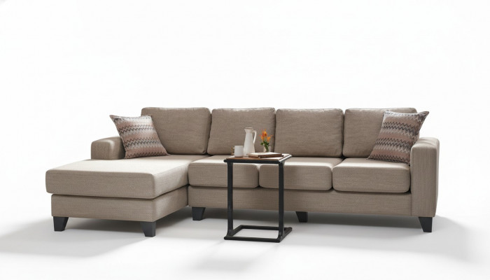 Wunlandschaft Ecksofa L-Form Couch Sëtz Polster Sofa Luxus Miwwelen Sofas modern Nei