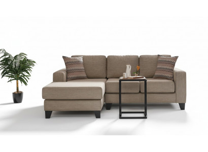 Eckcouch L-Form Textil Ecksof Sofa Polster Premium Couch Miwwel Sofasen Couchen